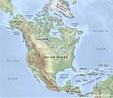 Mapa de América del Norte 🥇 Norteamérica | Político | Físico | Mudo