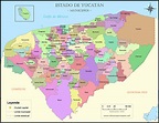 Mapa de municipios de Yucatán | DESCARGAR MAPAS