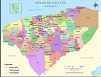 Mapa de municipios de Yucatán | DESCARGAR MAPAS