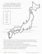 Map of Japan | Worksheet | Education.com | Japan for kids, Japan ...