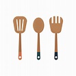 Three wooden cooking utensils graphic - Download Free Vectors, Clipart ...