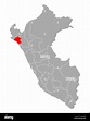 Mapa de Lambayeque en Perú Fotografía de stock - Alamy