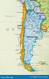 Mapa de Chile y Argentina foto de archivo. Imagen de continente - 173520450