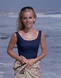 Tuesday Weld as she poses in a swimsuit on a beach, Los Angeles, 1963 ...
