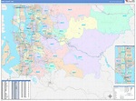 King County, WA Wall Map Color Cast Style by MarketMAPS - MapSales