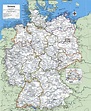 Carte de l'Allemagne avec les villes - Allemagne principales villes de ...