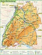 Large detailed map of Baden-Württemberg - Ontheworldmap.com