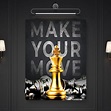 Make Your Move Motivational Wall Art Canvas Prints Office | Etsy