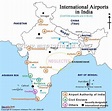 地图的印度国际机场国际机场的地图印度(南部的亚洲-亚洲)