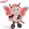 Nici 44932 Cuddly Soft Toy Butterfly, Plush, 18cm, Pink/Multi-Coloured ...