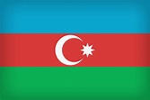 Azerbaijan Large Flag | Gallery Yopriceville - High-Quality Images and ...