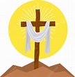Uma Tela Pendurada Em Uma Cruz Vazia PNG , Cristo, Jesus, Raio Imagem ...