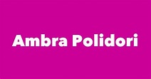 Ambra Polidori - Spouse, Children, Birthday & More