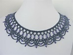 FREE beading pattern for necklace Lacy Net - BeadDiagrams.com | Схемы ...