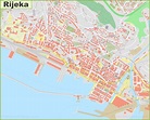 Large detailed map of Rijeka - Ontheworldmap.com