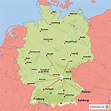 StepMap - Nürnberg und die Lage in Süddeutschland - Landkarte für ...
