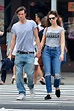 Lily James enjoying a day out with boyfriend Matt Smith in New York
