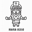 Diseño PNG Y SVG De Esquema De La Mitología Inca De Mama Ocllo Para ...