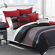 Nautica Craver 2-Piece Navy Striped Cotton Twin/Twin XL Comforter Set ...