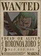 36+ one piece roronoa zoro wanted poster - CybeleVaila