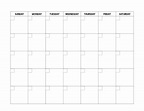 Free Printable Blank Calendar Template - Paper Trail Design