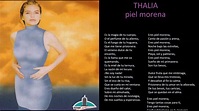 thalia piel morena + lyrics - YouTube