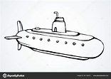 Large modern submarine. Vector drawing — Stock Vector © Marinka #301139272