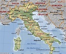 Mapa geográfico de Italia