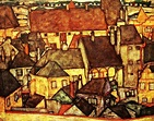 Schiele, Egon (1890-1918) - Yellow City 1914 | Egon schiele, Painting ...