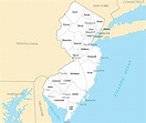 New Jersey Map Of Towns - Map