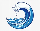 Waves-icon - Cartoon Ocean Wave - 595x574 PNG Download - PNGkit
