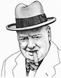Sir Winston Churchill | stipple portrait - 005 + 02 inkpen -… | Flickr