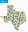 ⊛ Mapa de Texas 🥇 Político y Físico Imágenes HD | 2024