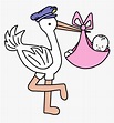 Stork Carrying Baby , Transparent Cartoons - Stork With Bag Clipart, HD ...