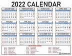 Free downloadable 2022 calendar - printinger