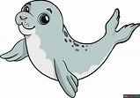 How to Draw a Baby Seal - Really Easy Drawing Tutorial