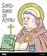 Santo Tomás de Aquino (1225-1274). Fraile dominico italiano y Doctor de ...