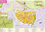 Mapa turístico de Teruel - Tamaño completo