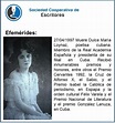 Efemérides: https://es.wikipedia.org/wiki/Dulce_Mar%C3%ADa_Loynaz ...