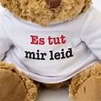 NEW - ES TUT MIR LEID - Cute And Cuddly Teddy Bear Gift - I Am Sorry In ...