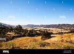 The Cholame Valley in Central California near Paso Robles California ...