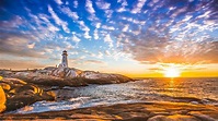 El famoso faro de Peggy's Cove, Nueva Escocia, Canadá | Nueva escocia ...