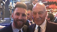 La divertida anécdota de Patrick Stewart y Leo Messi en la pasada gala ...