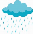 Cloud with rain clipart. Free download transparent .PNG | Creazilla