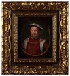 Coppie di miniature raffiguranti Enrico VIII e suo figlio Edoardo VI ...