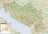 Large detailed political map of Yugoslavia with relief | Yugoslavia ...