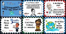 Efemérides de Marzo, nuevos diseños totalmente originales - Imagenes ...