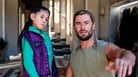 Chris Hemsworth & Daughter Look Adorable Filming Thor: Love and Thunder