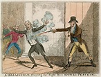 John Bellingham assassinating the Rt Hon Spencer Perceval in … stock ...
