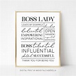 Boss Lady Printable Quote Boss Lady Digital Download Boss - Etsy UK ...